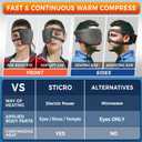 sticro Stye Eye Compress Heating Pad for Stye Treatment, Moist Heat Eye Mask for Stye Chalazion Blepharitis Relief, 3 Temp & 5Timer Settings for Both Left & Right Eyes