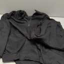 Aleumdr Women 2 Piece Outfits Sweatsuit Oversized Half Zip Pullover Long Sleeve Sweatshirt Jogger Pants Set with Pockets (X-Large, Black)