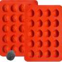 2Pcs Walnut Cookie Maker Silicone Molds, 20-Cavity Oreshki Mold Maker Walnut Cookie Molds for Baking, Walnut Cookie Maker for Cookies