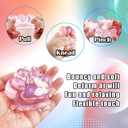 Clear Squishy Cat Paw Toy, Squeeze Animal Paw Toys, Cute Kawaii Squishies Sticky Cat Paw Stress Relief Ball,Jelly Kitty Paw Fidget Toys, Novelty Sensory Toys Suitable for Adults Kids(4 Pcs)