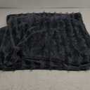 BEDELITE Velvet Pillow Covers 26x26 with Zipper, 2 Pack Super Soft Square Pillow Covers for Bedroom, Sofa, Luxury Cozy Fleece Pillowcases for All Seasons(26x26 Inches, Dark Grey-Boho)