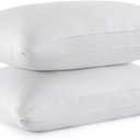 puredown Goose Feather Down Pillows, Standard Size Soft Bed Pillows for Sleeping with 100% Cotton Shell Set of 2