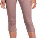 Hybrid & Company Womens Super Comfy Stretch Pull On Millennium Twill Capri Shorts KQ44972X Rose, Size: 3X
