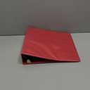 Samsill Durable 2 Inch Binder, Made in The USA, D Ring Binder, Customizable Clear View Cover, Ruby Red, Holds 475 Pages