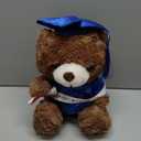 Hollowfly Graduation Bears 2026 Plush Stuffed Animal Bear with Gown Cap Tassel Set Cute Brown Graduate Gifts Stuffed Animal Doll Plush Toy for Party Supplies (11.8 Inch,Royal Blue)