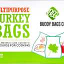 Buddy Bags Co Turkey Oven Bags for Roasting  100-Pack Heavy-Duty, Oven-Safe Cooking Bags (19" x 24.5")  BPA-Free, Heat-Resistant, Made in USA