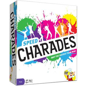 Speed Charades Party Game - Charades Board Game - Includes 1400 Charades - Perfect for Groups and Family Game Nights