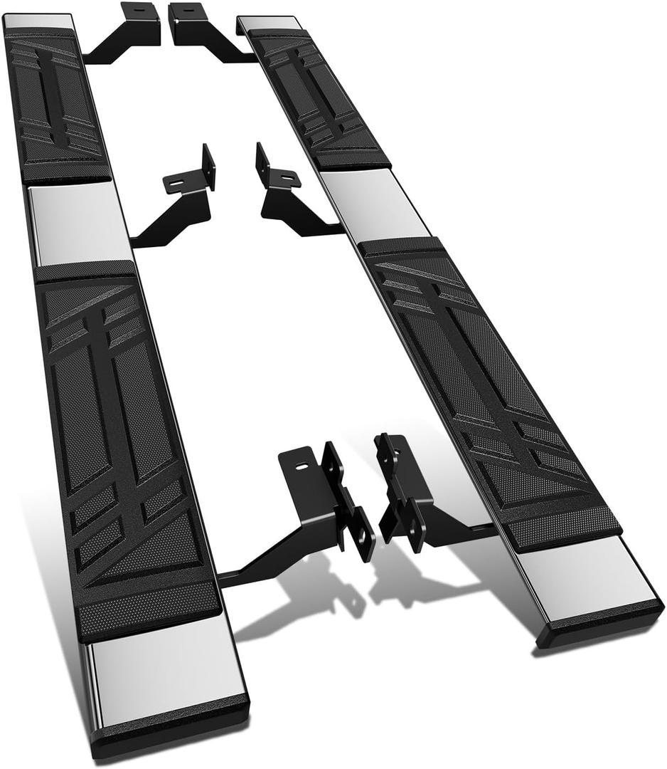 DNA MOTORING 6.5" Flat Running Boards Side Step Nerf Rails Bars Compatible with 05-06 Lexus RX330 / 07-10 RX350 / 06-08 RX400h /2010 RX450h, STEPB-U-RX10-T1