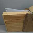 Homerays One Step Stool for Elderly,Bamboo High Riser Step Stool for Bed with Fluorescent Function No Assembly Required - 550 Lbs Wooden Mobility Stepping Stool for Bedside,Bathroom,Garden