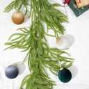 12 Pcs Velvet Christmas Ornaments Balls, 3.15 inch Velvet Christmas Tree Balls, Neutral Shatterproof Hanging Xmas Ornaments for Christmas Tree,Family, Holiday, Party Decoration, Green Gray