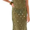Nasty Gal Women's Coin and Tassel Embellished Maxi Dress, Size 8