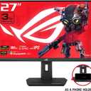 ASUS ROG Strix 27” QHD (2560x1440) HDR400 USB-C Gaming Monitor (XG27ACS), 180Hz,1ms, Fast IPS, 133% sRGB, Extreme Low Motion Blur Sync, G-Sync Compatible, DisplayWidget, Tripod Socket
