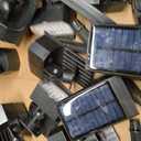 Solar Spot Lights Outdoor Waterproof IP65, 12 Pack Landscape Spotlights with 46 LEDs, 3 Modes Auto On/Off Solar Powered Flood Lights for Outside Pathway, Yard, Garden, Walkway (Warm White)