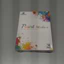 2 x Black Paint Water Based Markers - Permanent Acrylic Markers, Medium Tip, Quick Dry, Waterproof for Rock, Fabric, Metal, Wood, Plastic, Canvas, Leather, Glass (Black - 2 Pens)