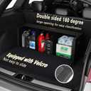 GMQ Car Trunk Organizer for SUV,Car Organizers and Storage with Collapsible Storage, Magnetic Lid Large Capacity for SUV, Truck, MPV (Carbon Black, XXL-29.51312.5 IN)