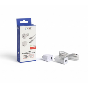 ZGear Power Plus Charging Essentials 3 Pc Kit 7.5Watt 4Ft