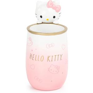 Hello Kitty Tumbler - Pink Resin Toothbrush/Pen Holder - Bathroom Dcor