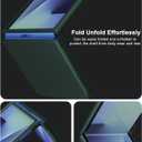 Foluu Slim Fit Case for Samsung Galaxy Z Flip 7, Ultra Thin Matte PC with Non-Slip Grip Full Protection Protective Cover for Samsung Galaxy Z Flip7 5G 2025 (Green)