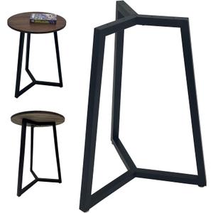 Metal Round Table Legs 16 Inch Coffee Table Legs,Black Iron Legs for Dining Furniture Legs