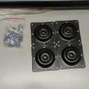 QLLY Adjustable Metal Table Leg, 24-40 inch, 60-100cm, Home Office DIY Desk Leg, Furniture Leg Set (4, Black)