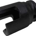 1/2-Inch Drive Multi-Purpose Lineman Socket, Fits 3/4" 4-Point Square Nuts, with 9/16" Slot for Eye Bolt/J-hooks/Hot-line Clamps/Grounding-Clamps, Heat Treated Cr-V Alloy Steel