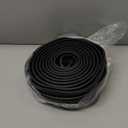 ToLanbbt Garage Door Bottom Rubber Seals 16.4 FT Garage Door Weather Stripping Kit Seal Strip Replacement with 1/4" T Ends & 2 End Plugs, Universal U+O Ring Weatherproof Rubber Bottom Seal, Black