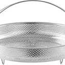 Steamer Basket with Steaming Rack, 8.8 Inch Food Grade Stainless Steel Steaming Net with a Support Frame for Food Steaming (1 Pcs)