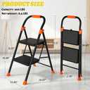 2 Step Ladder,900 lbs Capacity Heavy Duty Step Stool with Safety Lock