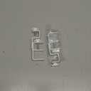 LAZTZQ Outside Mounted Blinds Curtain Rod Bracket Attachment, 1.3 - 2 inches Wide Track, Tool - Free & Drill - Free, with Installation Guide and Curtain Magnet Buckle White-2PCS(US patent application)