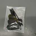 Noverlife 6PCS Leather Hair Barrettes with Stick, Square Shape Hair Accessories Set - Ponytail Holders, Clips with Wood Slide Stick for Women Girls