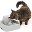 PetSafe Oasys 1/2 Gallon (64 Ounce) Small Pet Fountain - Small Dog and Cat Water Fountain - Dishwasher Safe Filtered Water Dispenser with Flow Control - Easy to Clean - Filters Included