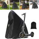 Electric Scooter Cover, Universal Scooter Cover, Waterproof Sun, Tear Proof Night Reflective and Lock-Holes&Storage Bag for With Seat or Without Foldable Kick Scooter(Without Seat, 47"(L)x45"(H))