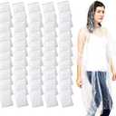 Juvale Disposable Rain Poncho 50 Pack for Adults with Hood - Bulk Emergency Plastic Rain Ponchos - One Size - Individually Wrapped