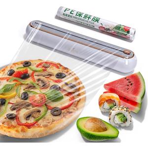 EasyCutter- The Premium Effortless Cling Film Dispenser for Every Kitchen by COZYTO (Amazing Gray)