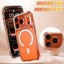 Bonoma for iPhone 17 Pro Case, Crystal Clear Back, Magnetic Support for MagSafe Shockproof Case, High-Duty Protection for Phone Cover -Cystal
