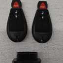 2PCS Key fob Keyless Entry Remote Key kit Key Fob Replacement Fits for Dodge Chrysler Town and Country / Caravan/ Routan, RAM 1500 2500 3500 3bottons Key kitFCC IDM3N5WY783X IYZ-C01C