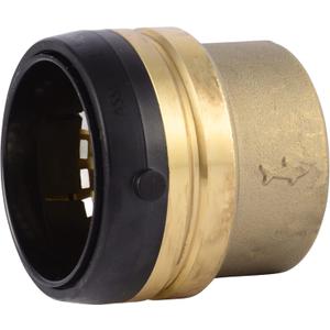 SharkBite 2 Inch Push Cap, Push to Connect Brass Plumbing Fitting, PEX Pipe, Copper, CPVC, PE-RT, HDPE, UXL0454