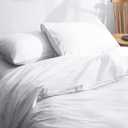 Nuzzle Standard Size Pillowcases, 100% Cotton with Envelope Closure (20 x 26 inches, White) - Soft, Breathable 300 Thread Count Pillow Protectors