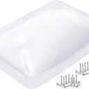 XMK 18" x 26" RV Skylight Replacement, Camper RV Skylight Cover Outer Dome Fit 14" x 22" Shower Roof Openings for Camper Food Truck Motorhome Travel Trailer, Replace# SL1422W (14"x22", White)