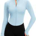 GYM RAINBOW Women's SPF Sun Protection Jacket Shirt BBL Jacket Upf 50 Long Sleeve Jacket Running Jacket Outdoor Hiking(Blue Bell,Small)