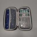 suzamed Insulin Cooler Travel Case,EVA Insulation Travel Medicine Kit with Temperature Display for Diabetes Care,Insulin Pen and Other Diabetic Supplies (Black-Temp)