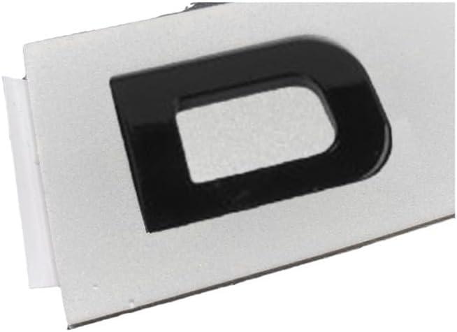 Sports Line 3D Raised Hood and Rear Letter Emblems with 4M Adhesive Backing Compatible with Auto Accessories(DC Bright Black)