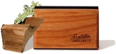 Drift Car Air Freshener - The Original Wood Air Freshener - Car Odor Eliminator - Long Lasting Scent - Auto Accessories - Metal Clip - Essential Oils - Clean Ingredients - Teak Scent Starter Kit