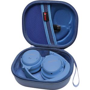 XANAD Hard Case for Bose QuietComfort, QC Ultra, QC 45, QC 35, QC45 SE, QC SE or Skullcandy Crusher Evo, Hesh ANC, Hesh Evo, Crusher ANC 2, Crusher, Riff 2 Noise HeadphonesOuter Blue+Inner Blue