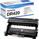 DR420 Drum Unit (Not Toner) Compatible for Brother DR 420 DR-420 Work with HL-2240 HL-2270DW HL-2280DW HL-2230 MFC-7360N MFC-7860DW DCP-7065DN Intellifax 2840 2940 Printer (1 Pack,Black)