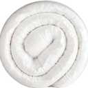 2 Inch Memory Foam Mattress Topper 160x200 Mattress Pad with zippered cover (200x200) am, Mattress Cover, White