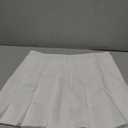 Nileafes Little Kid Pleated Tennis Skirt with Short Girl Athletic Uniform Skorts Sport Golf Cheer Skirts White Size 2 XL