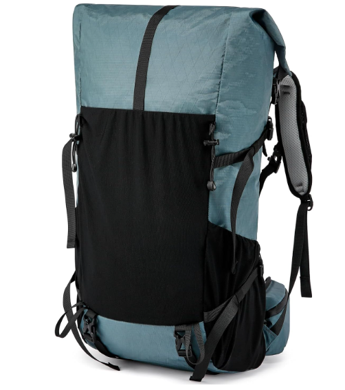 Hiking Backpack,40L to 50L Extra Large Capacity Hiking Bag,Internal Frame Camping Backpack,Upgraded X-PAC Lightweight Sport Daypack Travel Backpack Fit For Mountain Climbing Camping(Grey Green)