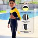 XUKER Kids Wetsuit for Boys Girls Toddlers, 3mm Wetsuit Back Zip Neoprene Thermal Full Body Wetsuits for Youth Teens Scuba Dive Swimming Boating Snorkeling