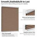 MYshade Cordless Blackout Cellular Shades for Windows, Honeycomb Window Shades with Thermal Insulation, Child & Pet Safe Room Darkening Shade, Easy Install,24" W x 48" H, Light Brown